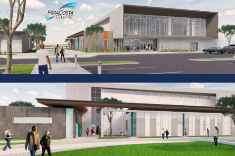 A design rendering of the new gymnasium at the Oceanside campus. Construction is set to finish sometime in 2023. Photo courtesy of HMC Architects.