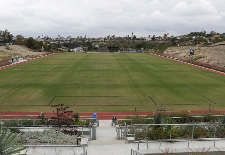 Oceanside campus Spartan field from the north-side entrance. This is the field’s only entrance point for visitors. Construction started in January of 2018, and is currently in its close-out stage of construction.