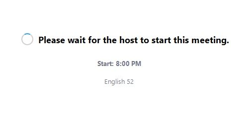 An online class of English 52 getting ready to start on Zoom. The support course strengthens students' writing abilities.